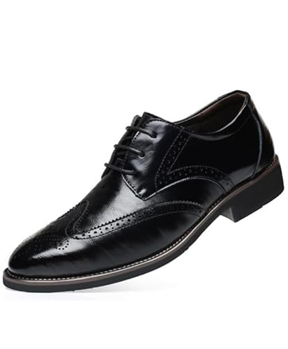 Ryehack Männer Brocker Schuhe Formschuhe Büro Derby Leder Schnürung Mode Hochzeit Schuhe Fahrschuhe Business Kleid Oxford von Ryehack