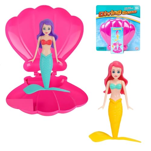 Schwimmbad-Spielzeug, Meerjungfrauen-Meerjungfrauen, Pool-Tauchspielzeug-Set mit Muschel, sinkendes Spielzeug, Unterwasser-Tauchspielzeug, Kinder, Schwimmbad-Spielzeug, Geschenk für alle (E1) von Ryfpdml