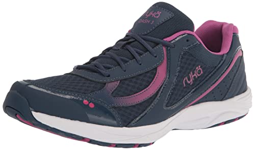 Ryka Damen Dash 3 Walking-Schuh, Marineblau/Pink, 41 EU Weit von Ryka