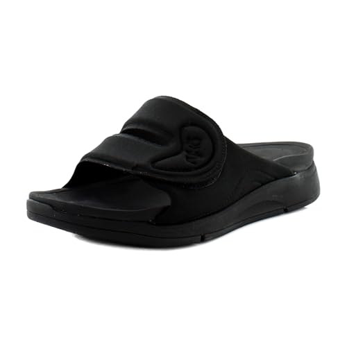 Ryka Damen Tao Recovery Slide Sandalen, Schwarz, 8.5 Wide von Ryka
