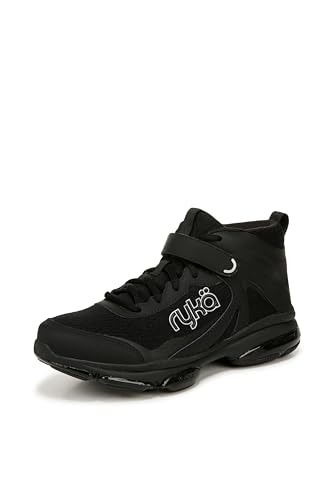 Ryka Devotion XT Mid 2 Damen-Trainings-Sneaker, Schwarz/Schwarz, 9.5 Wide von Ryka