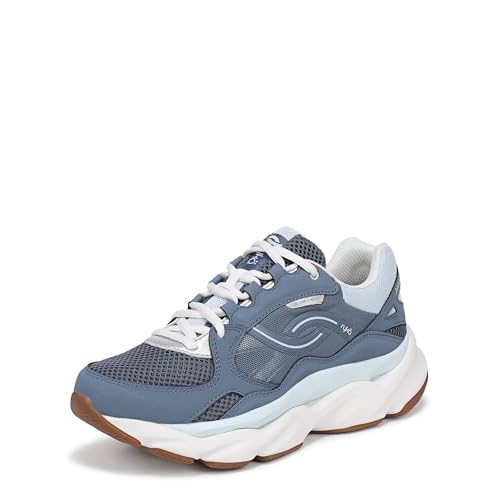 Ryka Rezorb Max Classic Damen-Sneaker, Flintstone Blue, 7.5 Wide von Ryka
