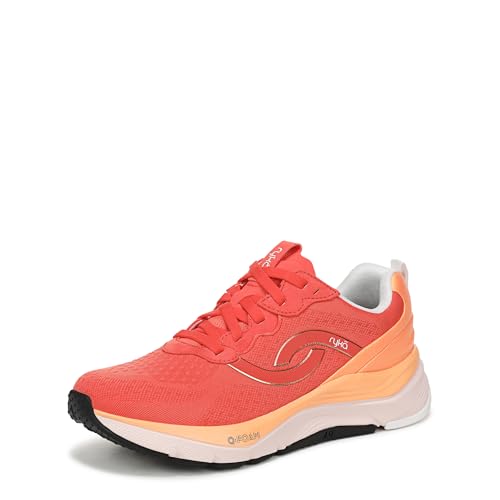 Ryka Uplift Lx Damen-Sneaker, Orange/Abendrot im Zickzackmuster (Sunset Chevron), 38.5 EU von Ryka