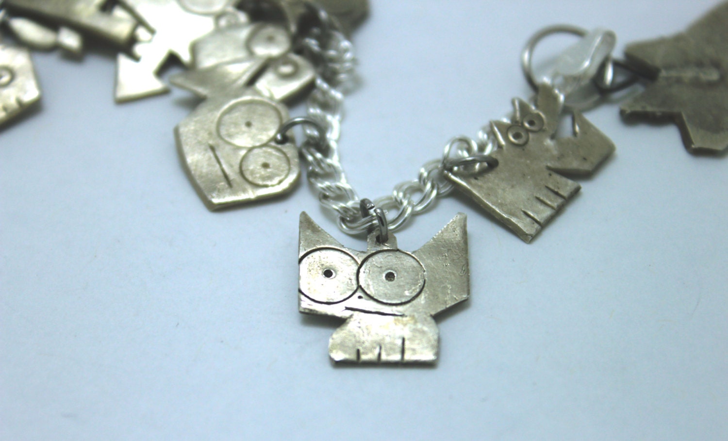 Amulett Aus Sterling Silber Cat Großen Augen Tilly Amulett Aus Sterling Silber Cat Großen Augen Tilly von Rynski