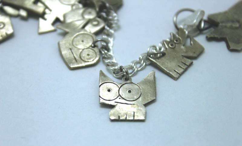 Amulett Aus Sterling Silber Cat Großen Augen Tilly Amulett Aus Sterling Silber Cat Großen Augen Tilly von Rynski