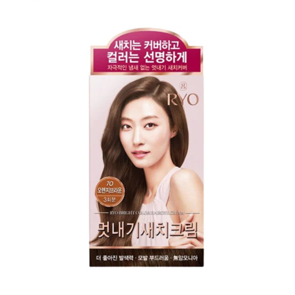 Ryo Hair - Bright Color Hair Dye Cream - 1set - 7O Orange Brown von Ryo Hair