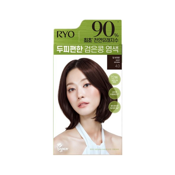 Ryo Hair - Vegan Hair Dye Cream - 120g - 4.0 Deep Brown von Ryo Hair
