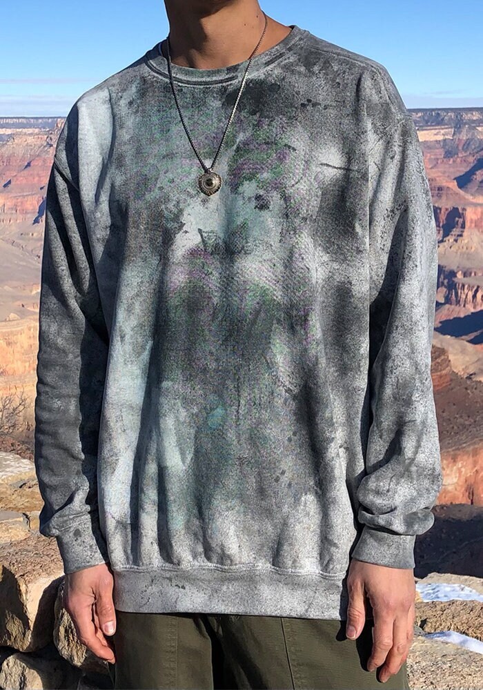 Winter Camo Sweatshirt/Texturen Auf Heilige Geometrie Kleidung Festival + Streetwear von Rythmatix