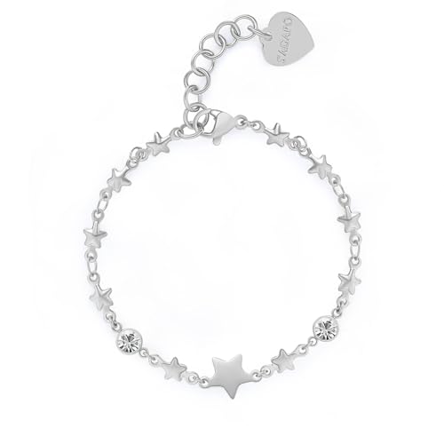 S'Agapõ Damenarmband aus Stahl und Kristallen mit Sternsymbol | Kollektion Luce - SCE18 S'Agapõ Damenarmband aus Stahl und Kristallen mit Sternsymbol | Kollektion Luce - SCE18 von S’AGAPÕ