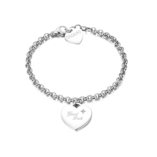 S'Agapõ Damen-Armband aus Stahl und Kristallen mit Herz-Symbol | Kollektion Be My Always - SBM15 S'Agapõ Damen-Armband aus Stahl und Kristallen mit Herz-Symbol | Kollektion Be My Always - SBM15 von S’AGAPÕ