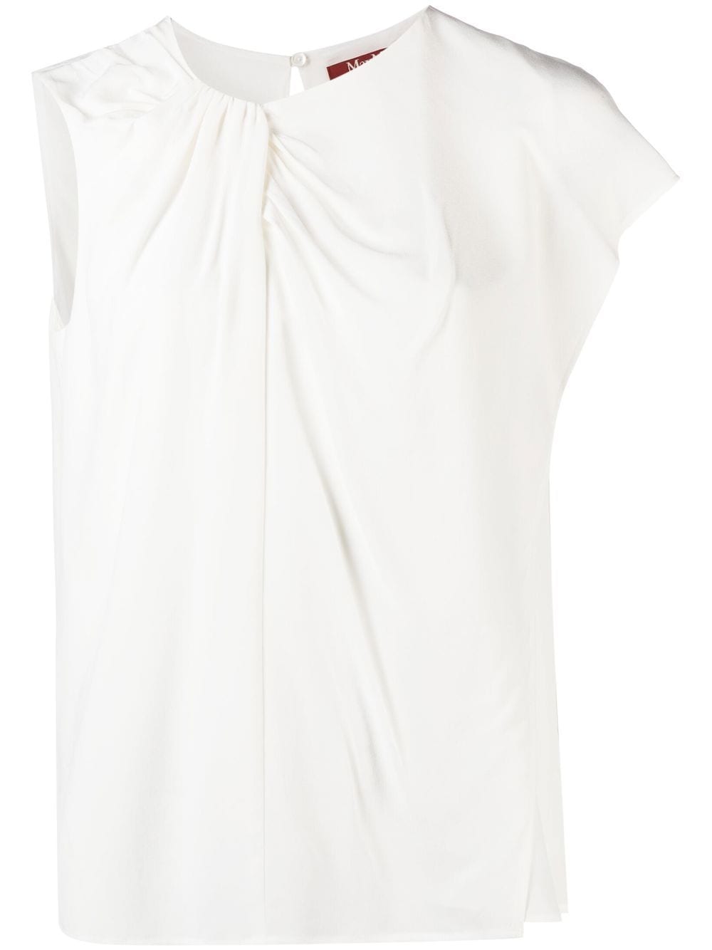 'S Max Mara Asymmetrisches T-Shirt - Weiß von 'S Max Mara