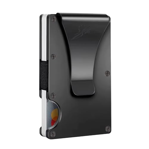 S SMILE Geldbörsen für Herren - Minimalistische Geldbörse für Männer - Geldklammer für Männer - Vordertasche Geldbörsen für Männer - Kartenhalter minimalistische Brieftasche - RFID-blockierende von S SMILE