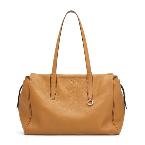 S-ZONE 15 Zoll Laptoptasche aus Echtem Leder Große Umhängetasche weiche Schultertasche Arbeitstasche von S-ZONE