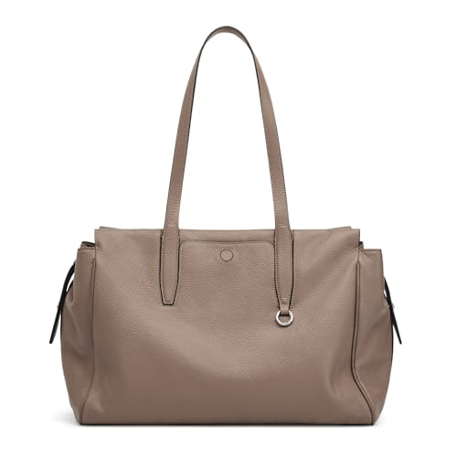 S-ZONE 15 Zoll Laptoptasche aus Echtem Leder Große Umhängetasche weiche Schultertasche Arbeitstasche von S-ZONE