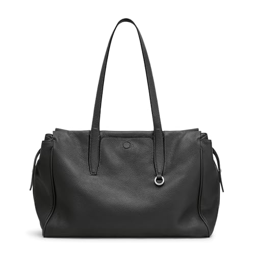 S-ZONE 15 Zoll Laptoptasche aus Echtem Leder Große Umhängetasche weiche Schultertasche Arbeitstasche von S-ZONE