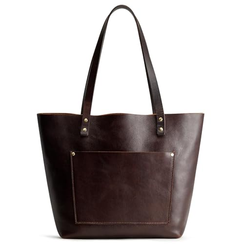 S-ZONE Damen Handtasche Vintage Vollnarbenleder Große Shopper Elegant Tote Bag Multifunktionale Schultertasche für Arbeit Büro Reisen Einkaufen Schule von S-ZONE