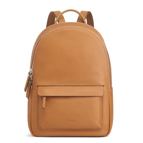 S-ZONE Echtleder-Rucksack Geldbörse für Damen Weiches Leder Arbeitsrucksack Reise-Tagesrucksack Verstellbare Träger Mittelgroß von S-ZONE