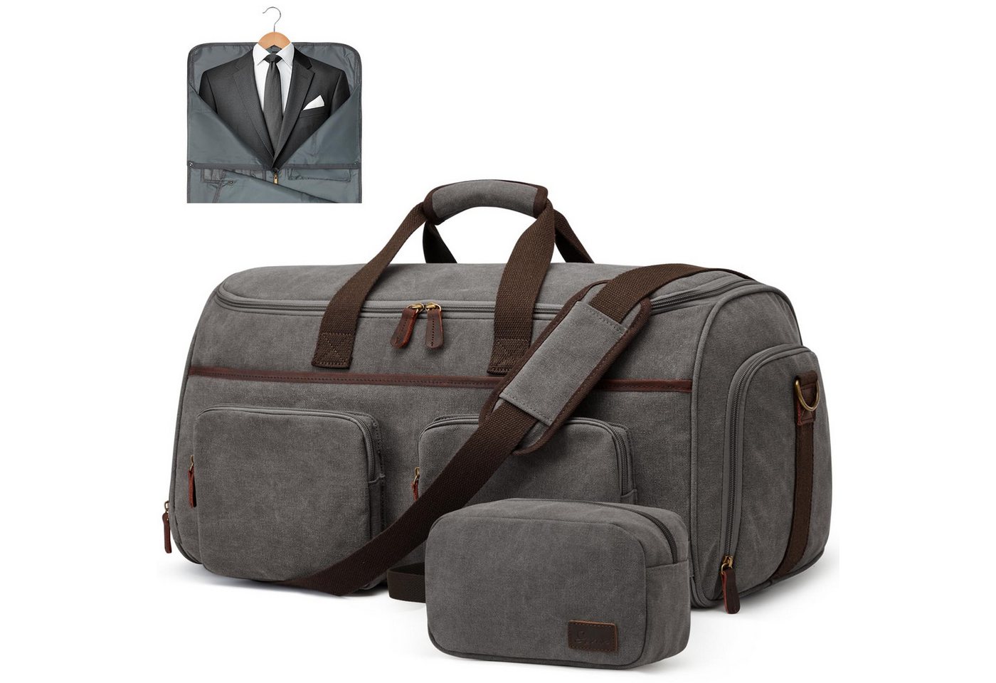 S-ZONE Kofferorganizer S-ZONE Weekender Reisetasche Tragetasche Anzugtaschen Hängekoffer, Freizeittasche Reisetasche mit Kulturbeutel für Männer und Frauen von S-ZONE