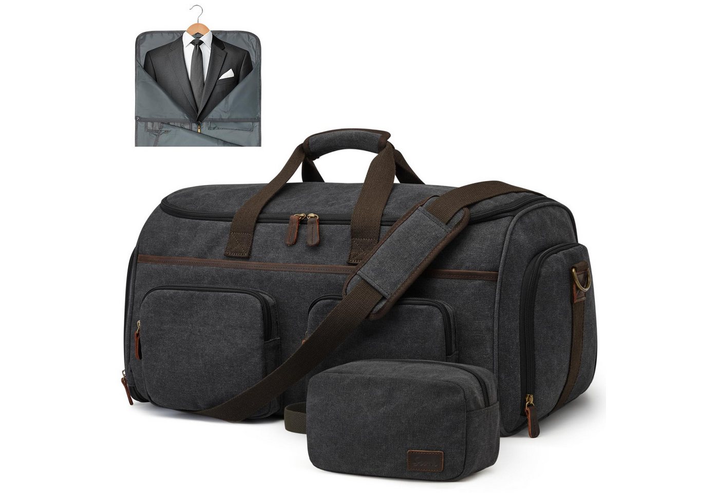 S-ZONE Kofferorganizer S-ZONE Weekender Reisetasche Tragetasche Anzugtaschen Hängekoffer, Freizeittasche Reisetasche mit Kulturbeutel für Männer und Frauen von S-ZONE