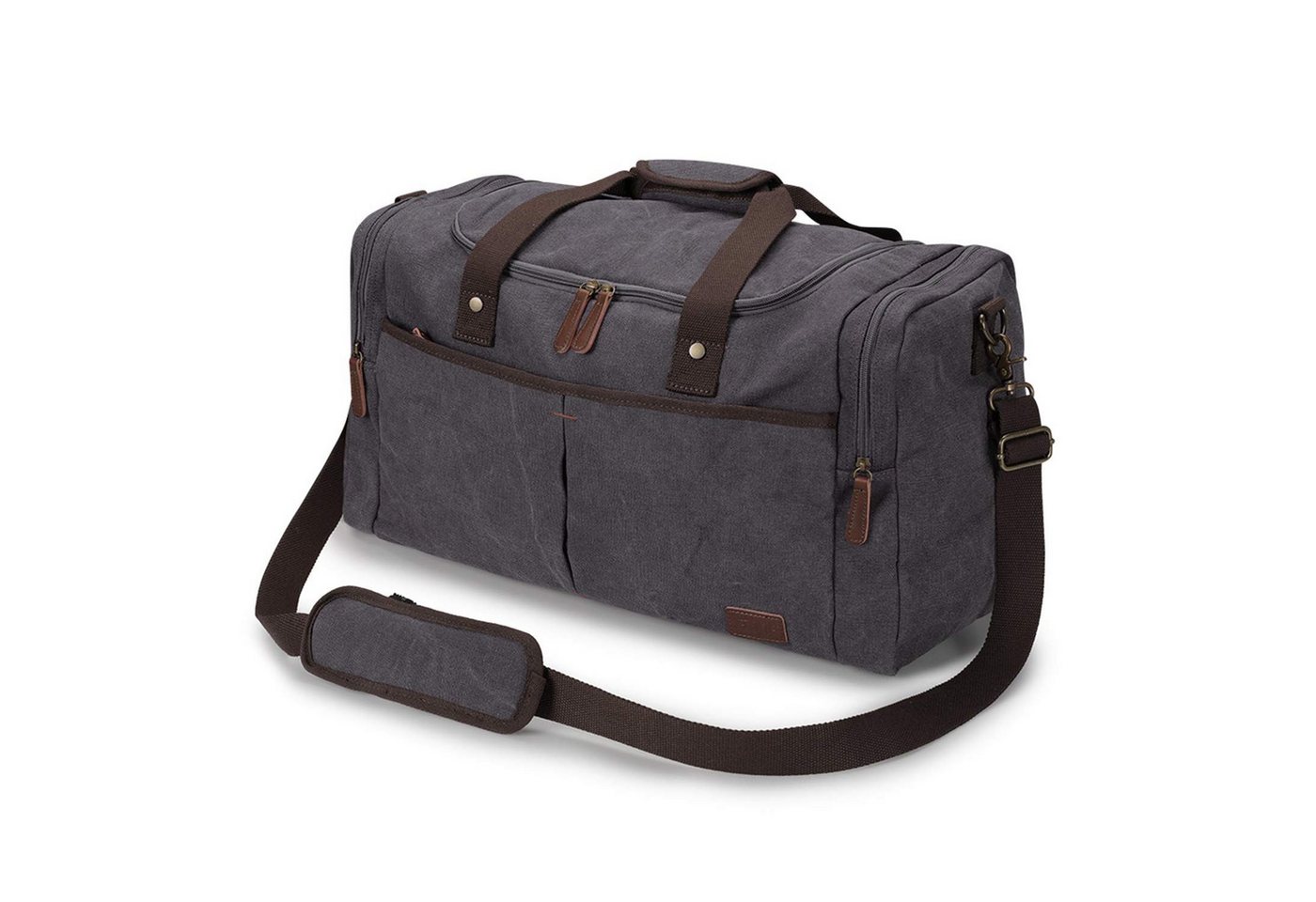 S-ZONE Reisetasche S-ZONE 65 l Segeltuch Reisetasche Wochenend Tragetasche Freizeittasche (1-tlg), Mehrere Taschen Turnbeutel Picknicktasche mit Schuhfach von S-ZONE