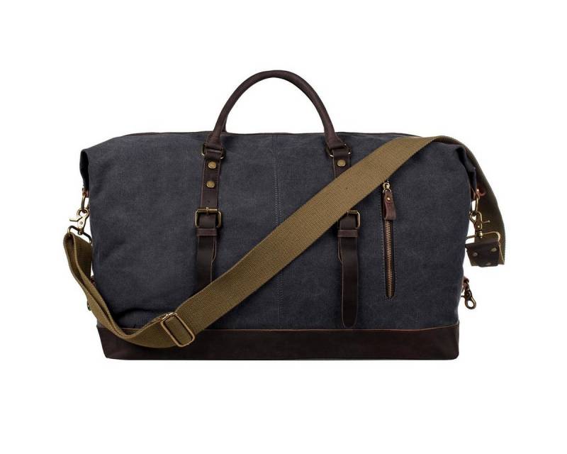 S-ZONE Reisetasche S-ZONE Reisetasche Segeltuch Freizeittasche Weekender Tourbag Gymbag, Große (60 l) Kapazität Reisetasche für den Wochenendausflug für Herren von S-ZONE