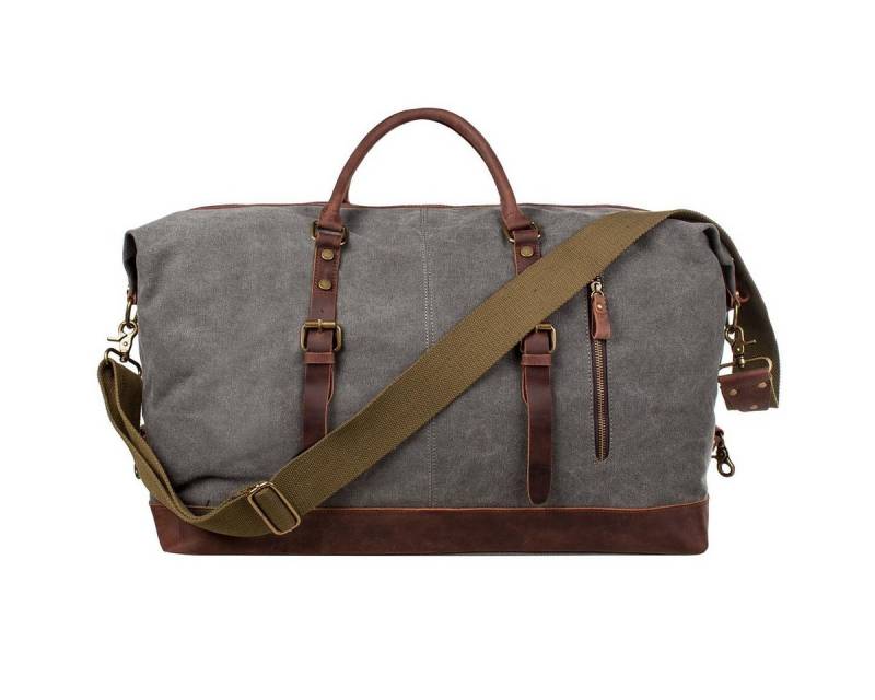 S-ZONE Reisetasche S-ZONE Reisetasche Segeltuch Freizeittasche Weekender Tourbag Gymbag, Große (60 l) Kapazität Reisetasche für den Wochenendausflug für Herren von S-ZONE