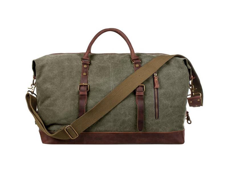 S-ZONE Reisetasche S-ZONE Reisetasche Segeltuch Freizeittasche Weekender Tourbag Gymbag, Große (60 l) Kapazität Reisetasche für den Wochenendausflug für Herren von S-ZONE