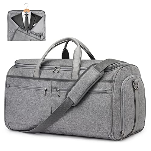 S-ZONE Unisex Cabrio Reise Kleidersack Handgepäck Kleidertasche für Männer Frauen - 2 in 1 Hängekoffer Anzugtasche Business Reisetasche von S-ZONE
