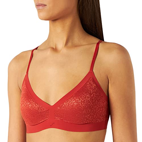 S by sloggi Damen Superb P Padded BH, Haute Orange, L von S by sloggi