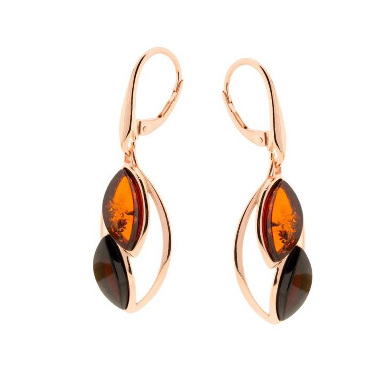 S&A Jewellery Design Paar Ohrhänger Ohrringe aus 925 Silber, rosévergoldet (Set, 2-tlg), Sterling Silberschmuck für Damen von S&A Jewellery Design