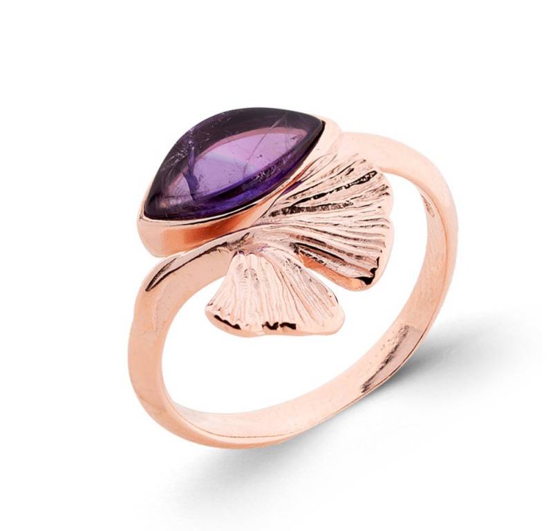 S&A Jewellery Design Silberring Damenring aus 925 Silber mit Amethyst (Set, 1-tlg), 925 Sterling Silber Silberschmuck für Damen von S&A Jewellery Design