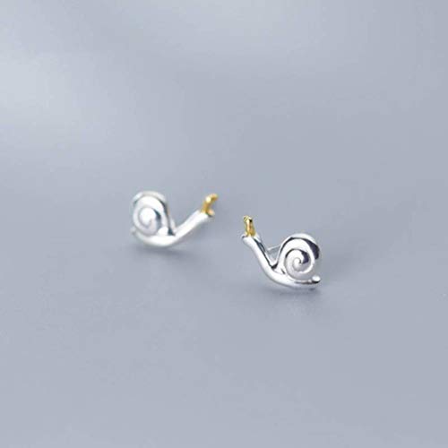 S&RL S925 Silber Ohrstecker Kleine Frische Kreative Persönlichkeit Kleine Schnecken Niedliche Ohrringe Einfachen Studentenschmuckein Paar, 925 Silber von S&RL