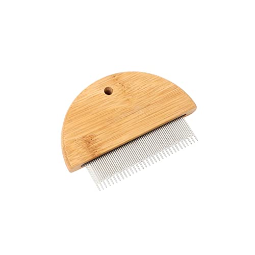 1 Stück Holzkopf Nissen Kamm Entfernen Haare Nissen Bambus Holz Haar Nit Kamm Für Kinder Erwachsene Und Haustiere (Dünn) von S & S PRODUCTS