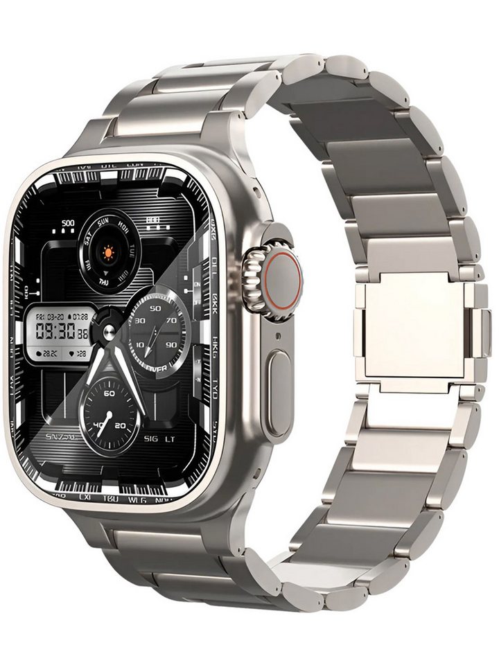 S&T Design Smartwatch-Armband Armband Titan für Apple Watch Magnetisch, Premium Titan Armband für Apple Watch Ultra 42/44/45/49mm iWatch von S&T Design