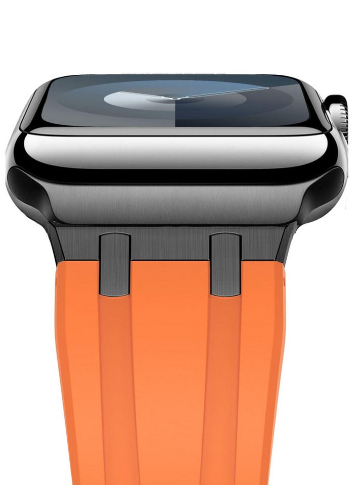 S&T Design Smartwatch-Armband Silikon Armband Sport für Apple Watch, Weich Wasserdicht Silikon Sport Ersatzarmband iWatch von S&T Design