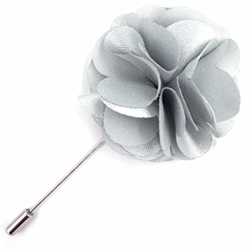 Assorted Fashion Herren Revers Blumen handgemachte Boutonniere Stick Pin Hochzeit neu (Grau) von S&W SHLAX&WING