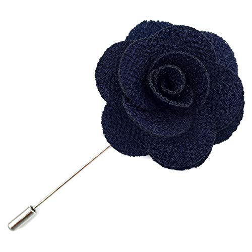 Assorted Fashion Herren Revers Blumen handgemachte Boutonniere Stick Pin Hochzeit neu (Navy02) von S&W SHLAX&WING