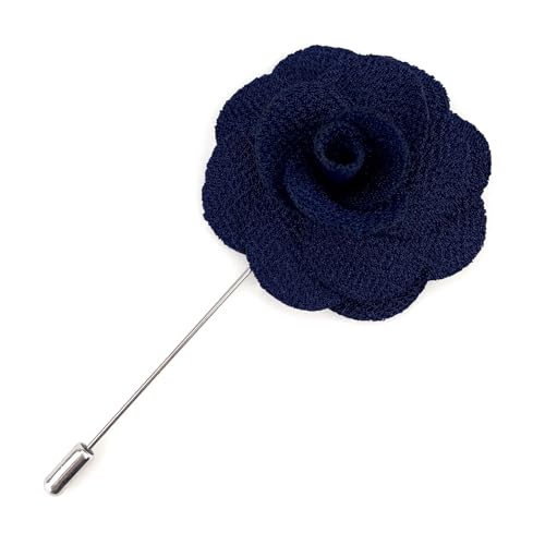 Assorted Fashion Herren Revers Blumen handgemachte Boutonniere Stick Pin Hochzeit neu (Navy02) von S&W SHLAX&WING