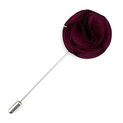 Assorted Fashion Herren Revers Blumen handgemachte Boutonniere Stick Pin Hochzeit neu (Red03) von S&W SHLAX&WING