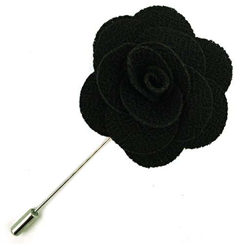 Assorted Fashion Herren Revers Blumen handgemachte Boutonniere Stick Pin Hochzeit neu (Schwarz) von S&W SHLAX&WING