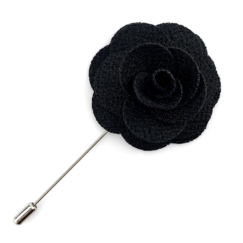 Assorted Fashion Herren Revers Blumen handgemachte Boutonniere Stick Pin Hochzeit neu (Schwarz) von S&W SHLAX&WING