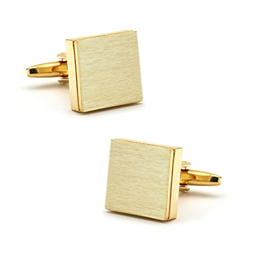 Manschettenknöpfe für Herren Goldene quadratische Manschettenknöpfe Manschettenknöpfe für Herren Goldene quadratische Manschettenknöpfe von S&W SHLAX&WING