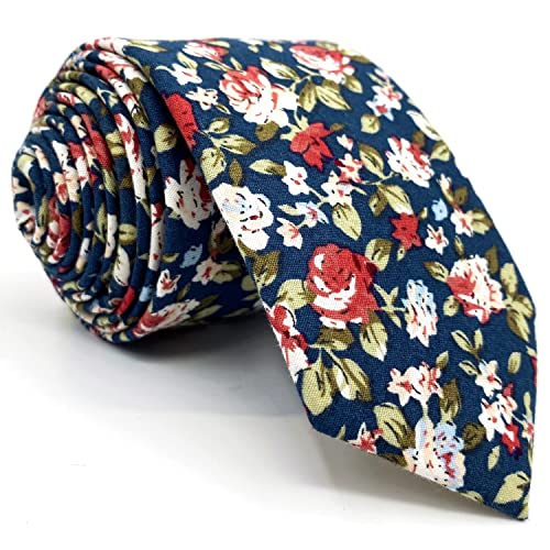 S&W SHLAX&WING Baumwolle Krawatten für Männer Dünne Floral bedruckt S&W SHLAX&WING Baumwolle Krawatten für Männer Dünne Floral bedruckt von S&W SHLAX&WING