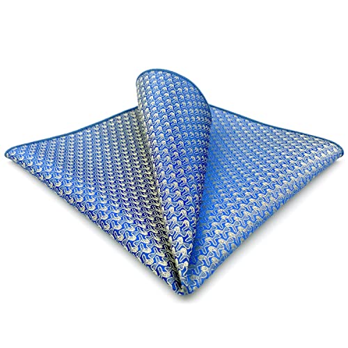 S&W SHLAX&WING Einstecktücher für Herren Blau Azurblau Hellgelb Gemusterter Farbrand S&W SHLAX&WING Einstecktücher für Herren Blau Azurblau Hellgelb Gemusterter Farbrand von S&W SHLAX&WING