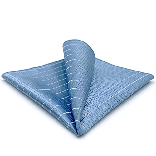 S&W SHLAX&WING Groß Herren Einstecktücher Blau Azure Kariert for Suit Seide S&W SHLAX&WING Groß Herren Einstecktücher Blau Azure Kariert for Suit Seide von S&W SHLAX&WING