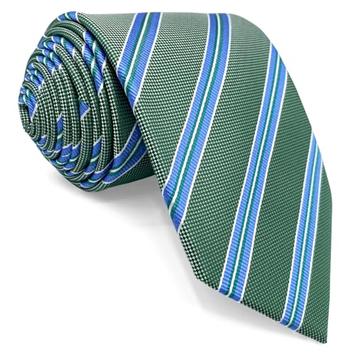 S&W SHLAX&WING Grün Blau Gestreifte Herren Krawatte Business Formal Sakko Extra Lang 160cm S&W SHLAX&WING Grün Blau Gestreifte Herren Krawatte Business Formal Sakko Extra Lang 160cm von S&W SHLAX&WING