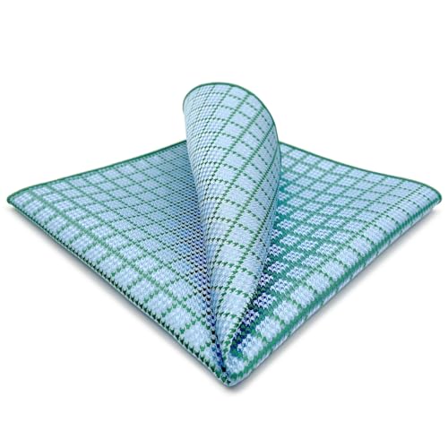 S&W SHLAX&WING Herren Einstecktuch kariert grün azurblau babyblau für Anzugjacke Größe L S&W SHLAX&WING Herren Einstecktuch kariert grün azurblau babyblau für Anzugjacke Größe L von S&W SHLAX&WING