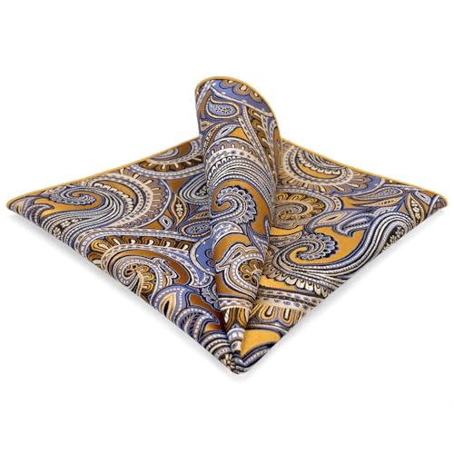 S&W SHLAX&WING Herren Einstecktücher 32cm Gold Paisley von S&W SHLAX&WING