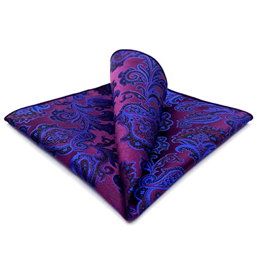 S&W SHLAX&WING Men Herren Einstecktücher 32cm Violett Geometrisch Fuchsia von S&W SHLAX&WING