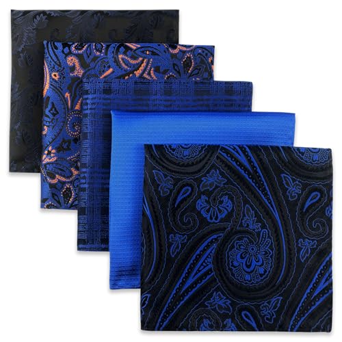 Shlax&Wing 5 Pieces Assorted Herren Einstecktücher Handkerchiefs Set 69 von S&W SHLAX&WING